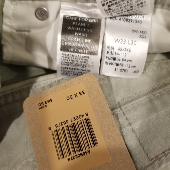 Levis Middy Straight Denim Mint Green Women 33x30 Retro Streetwear NWT - Picture 7 of 8